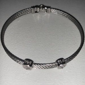 Alor gray cable 2 station bracelet.